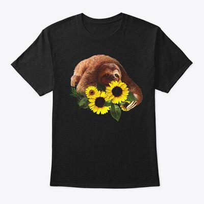Tricou unisex iubitor de floarea-soarelui cu benzi desenate