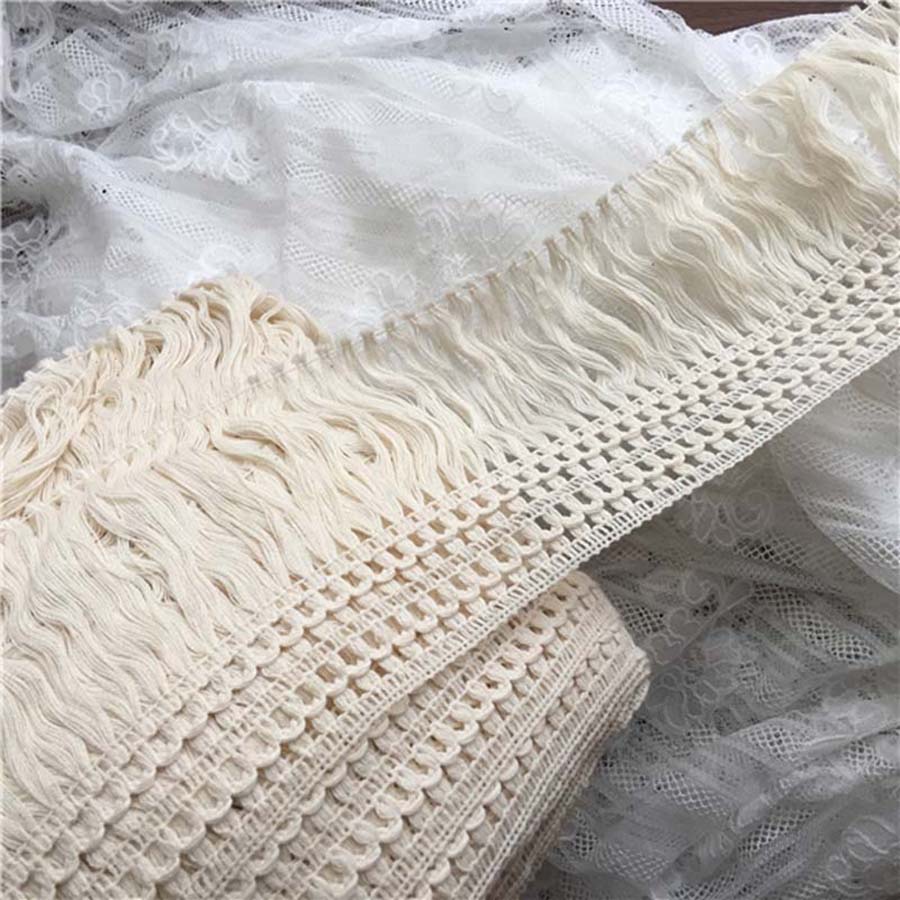 2Yards/182CM Lace Tassel Ribbon Trimming Fringes Tassel Lace For Sewing Bed Clothes Curtains DIY Accessories