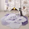 French Style Living Room Decoration Flower Carpet Irregular Shape Rugs for Bedroom Vintage Art Lounge Rug Home Thicken Floor Mat