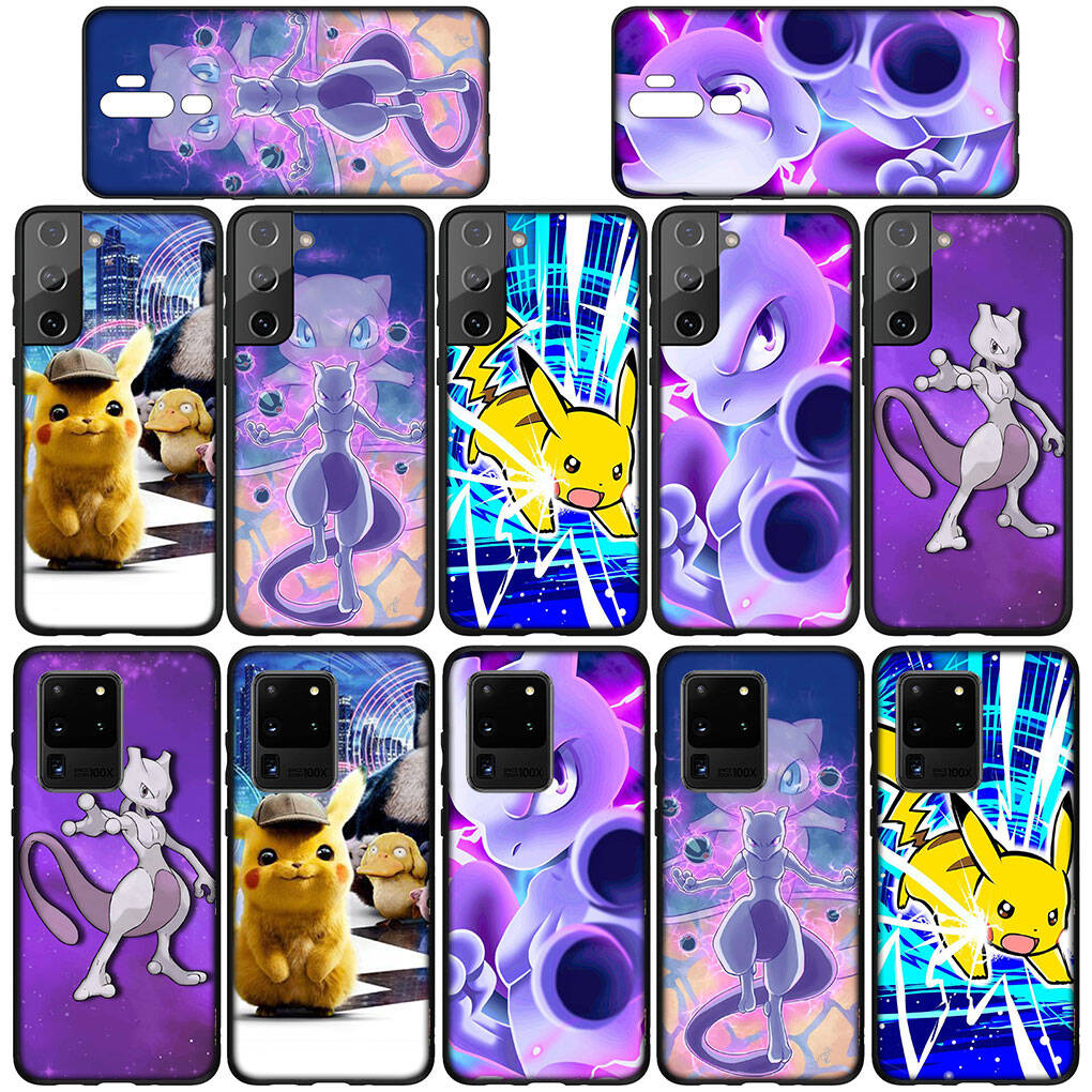 Phone Case for iPhone 17 16 15 Plus Xiaomi Poco F8 F7 X7 X6 M8 C85 C75 Redmi Note 14 12 11 13 Pro Max A4 14C 13C 15C Mew Pokemon Pikachu Mewtwo Cover