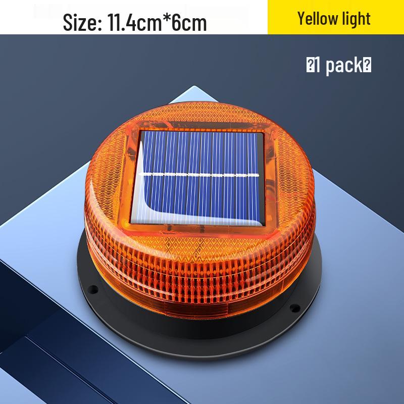 Car Roof Magnetic Strobe Light: Solar-Powered Night Safety Warning
