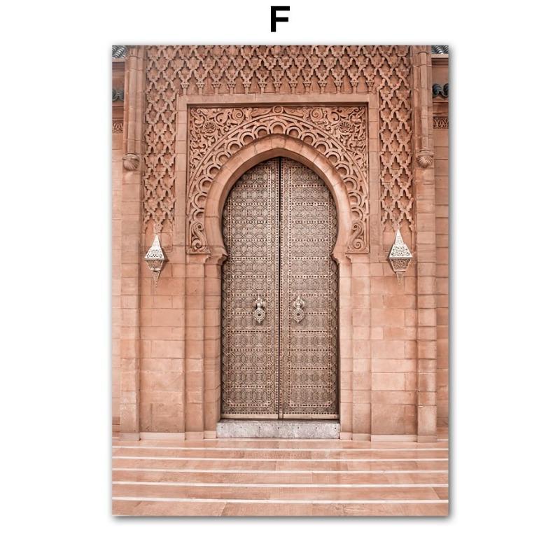 Sacred Islamic Mecca Kaaba Mosque Wall Art Canvas Painting  Nordic Style Posters  Prints for Living Room Decor