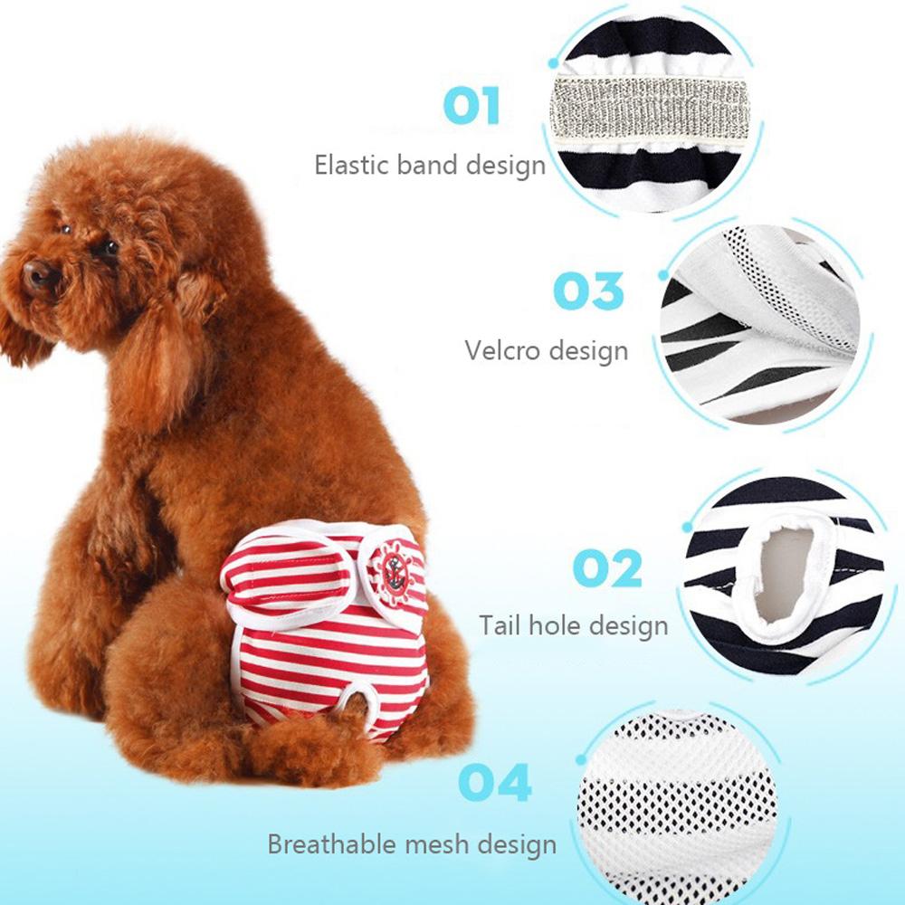 Cotton For Female Male Dog Briefs Pet Short Dog Pant Menstruation Diaper Physiological Underwear