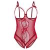 Women Sexy Lingerie Lace Backless Bodysuit Bandage Open Crotch Jumpsuit Pajamas