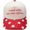I Need Coffee Embroidered Truck Driver Hat Color Matching Fun Men and Women Casual Shade Dad Hat