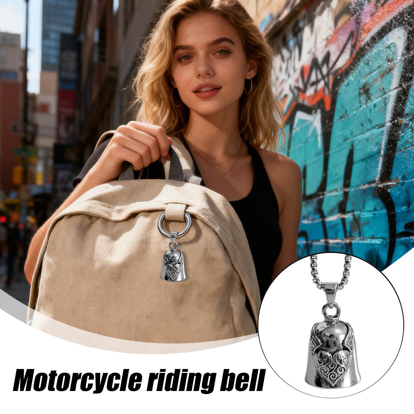 

Motorcycle Bell Heart Wing Motorcycle Supplies Good Luck Biker Bells For Riders Long Distance Drive Road Trip Daily Commute China Mainland