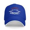 Cricket Fan Design Saying Warning I May Talk About  Baseball Cap New In The Hat   Luxury Woman Men'S