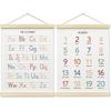 BONETAT Numbers alphabet poster for Nursery Toddlers, Play Room Wall Decor, ABC Wall Chart, Wall Hanging Decor for Toddler Playroom Decor Kids Wall