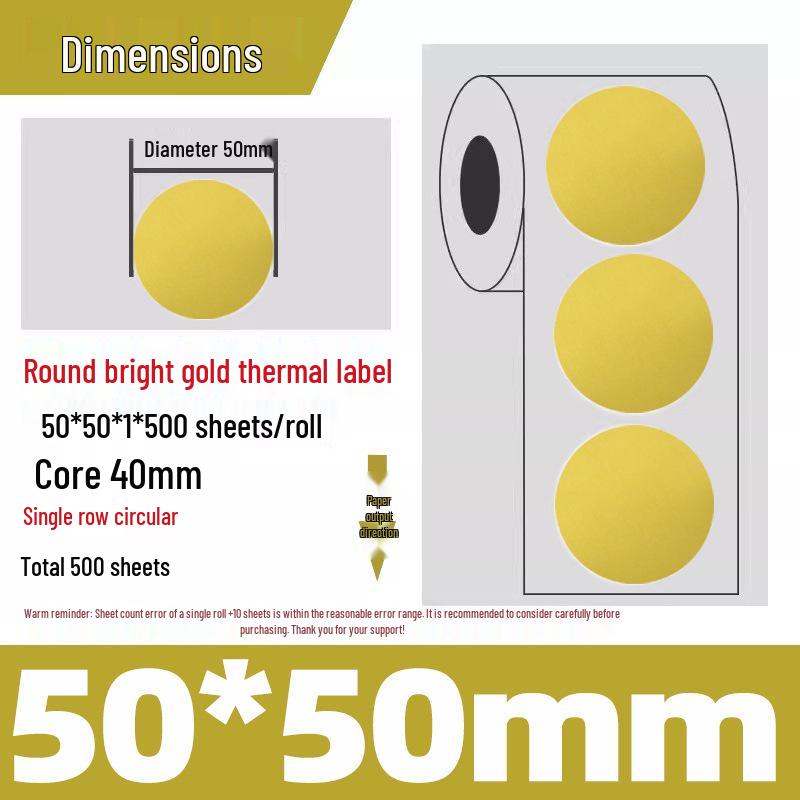 Silver Thermal Adhesive Printable Food Label