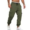 Men's Joggers Pants Loose Drawstring Long Pants Men Multi-pocket Sweatpants Casual Cargo Trousers for Men Fitness