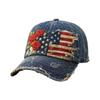 Usa Patriotic Baseball Cap 1776- 250Th Anniversary Vintage Floral Embroidered Unisex Hat For Fourth Of July