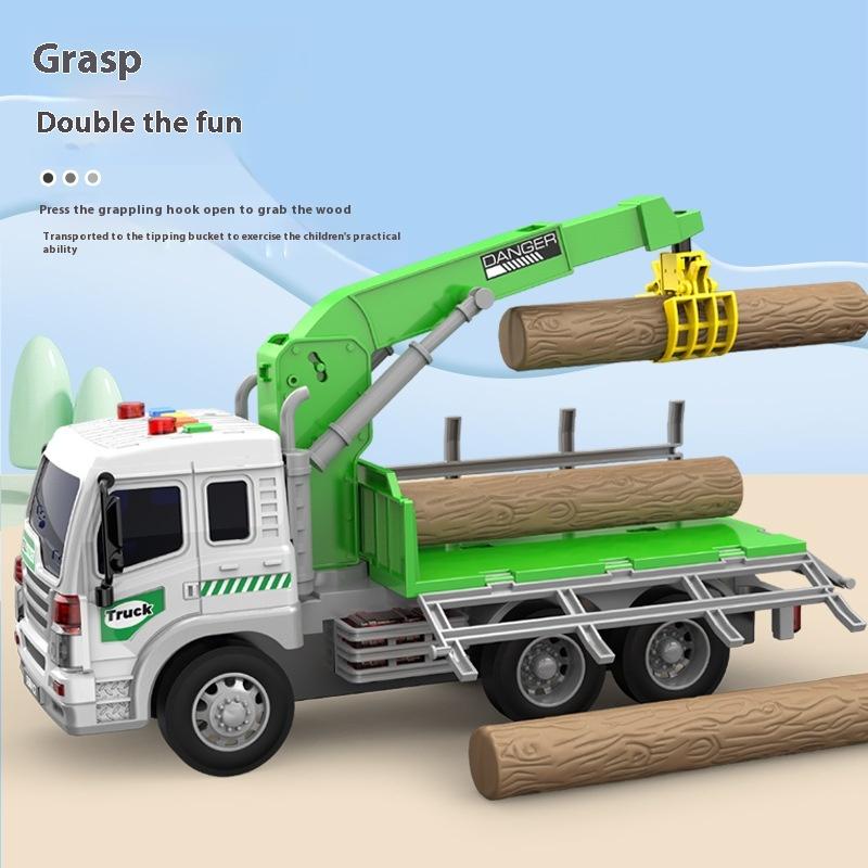 Dětské hračky Inerciální náklaďák na dřevo Vodní náklaďák Silniční odtahový náklaďák Zvukové a lehké autíčko