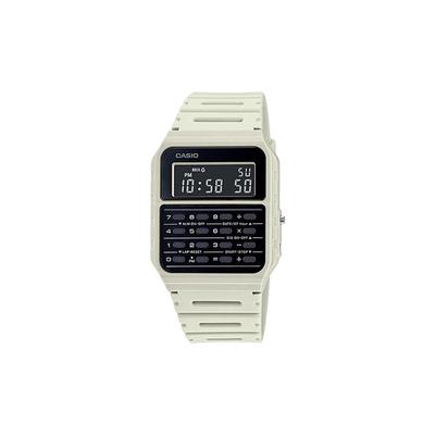 YOUTH Serie-Digitaler Taschenrechner Retro-Taschenrechner Multifunktions-Wasserdichtes Quarzwerk Harzarmband Japanische und Koreanische Uhr CA-53WF-8B