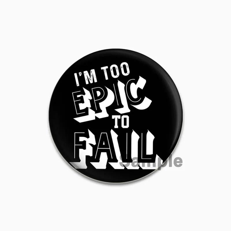 32/44/58mm Funny Cartoon Round Tinplate Pin Brooches Clothes Bag Decor Snap-in Badge Fashion Jewelry Gift