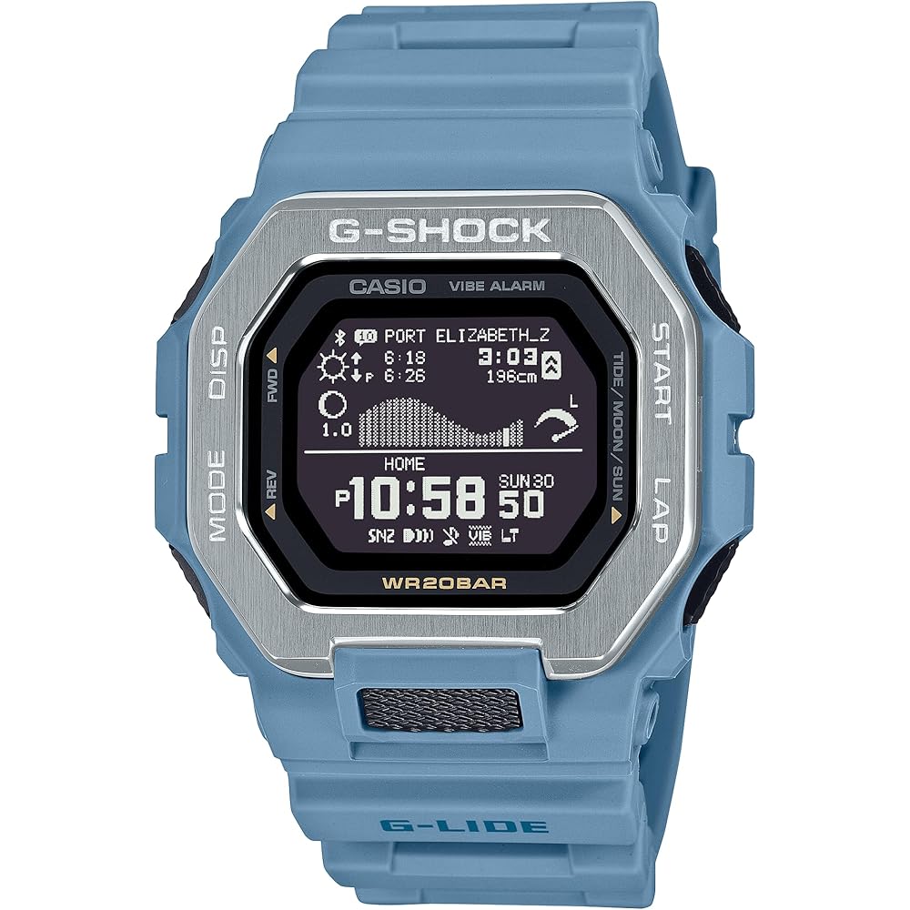 

Casio G-Shock GBX-100-2A Men s Watch Blue Resin Strap Water Resistant Digital Timepiece