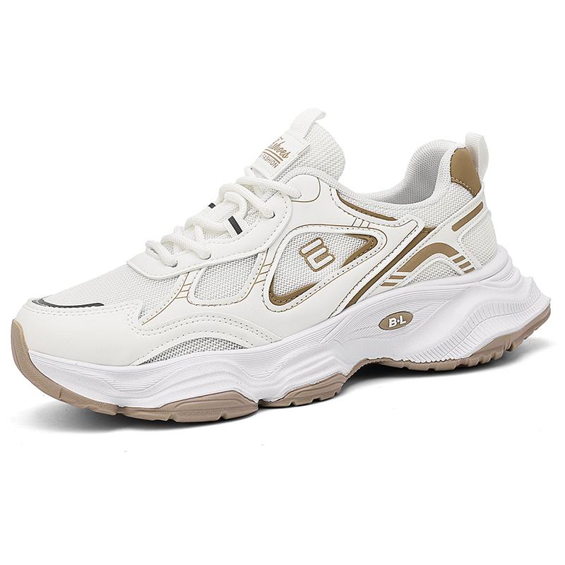 Men's Casual Sports Shoes Thick Sole Summer New Breathable Soft Sole Non-slip Comfort Outdoor Running Shoe Fashion Mesh Sneakers