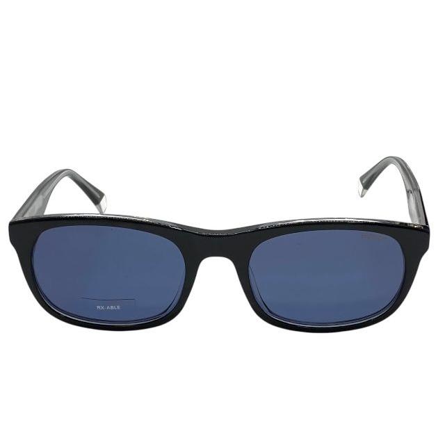 Used Polaroid PLD 2104/S/X 7C5C3 5521 150 100 Sunglasses Eyewear Square Frame Logo Black Navy Polaroid