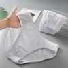 Slip da uomo taglia forte 6XL 7XL 8XL in cotone bianco, confezione da 3 morbide e traspiranti, intimo taglia grande, comodi e larghi, slip a triangolo