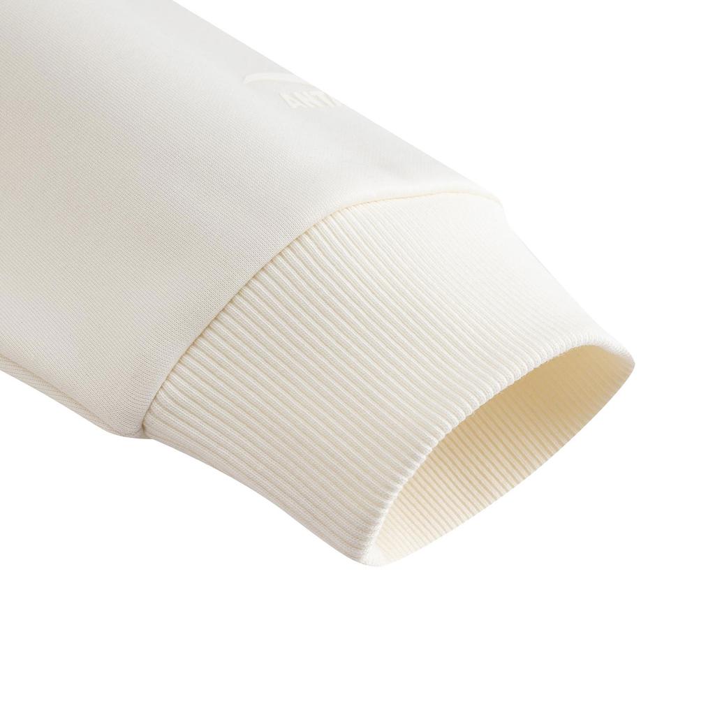 Anta Casual Fashion Sports Versatile Loose Comfortable Fleece Thick Warm Pullover Sweatshirt Men Tops Warm-Jade-White 952618706-2