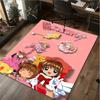 Anime Characters Sakura Kinomoto Carpet Carpet Office Decorative Carpet For Living Room Bedroom Door Mat Floor Rug Computer Chair Area Rug