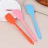 2Pcs Silicone Spatula Set Non-Stick Kitchen Baking Tools for Cake Butter Cream Chocolate Scraper Smoother Mixing Tool