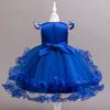 Children's Princess Dresses Gowns Flower Girl Sequins Pom Pom Dresses Walking Show Performance Clothing Girls Lace Dresses  Girl's Favourite Dress