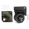 Replacement Luggage Box Wheels 360 Degree Spinner Repair Kit Heavy Duty Wheels