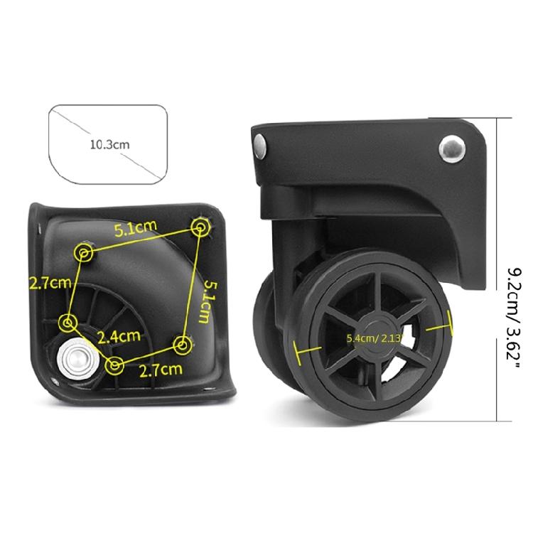 Replacement Luggage Box Wheels 360 Degree Spinner Repair Kit Heavy Duty Wheels