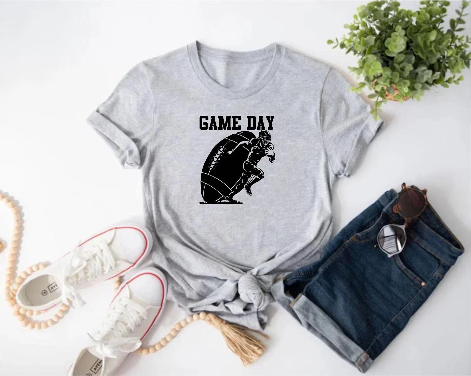 Rugby Ball T-shirt, Game Day Rugby Ball Shirt, Football Tee, Rugby Lover Tee Top 4XL