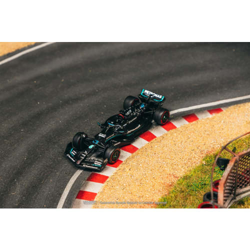 TARMACWORKS 1/64 Scale Mercedes-AMG F1 W14 E Performance Spanish Grand Prix 2023 George Russell Finished Model T64G-F064-GR1