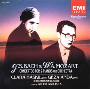

CD HASKIL CLARA BACH MOZART GALLI Bach Concerto for two pianos TOCE3134 EMI Japan ObiClassical Used
