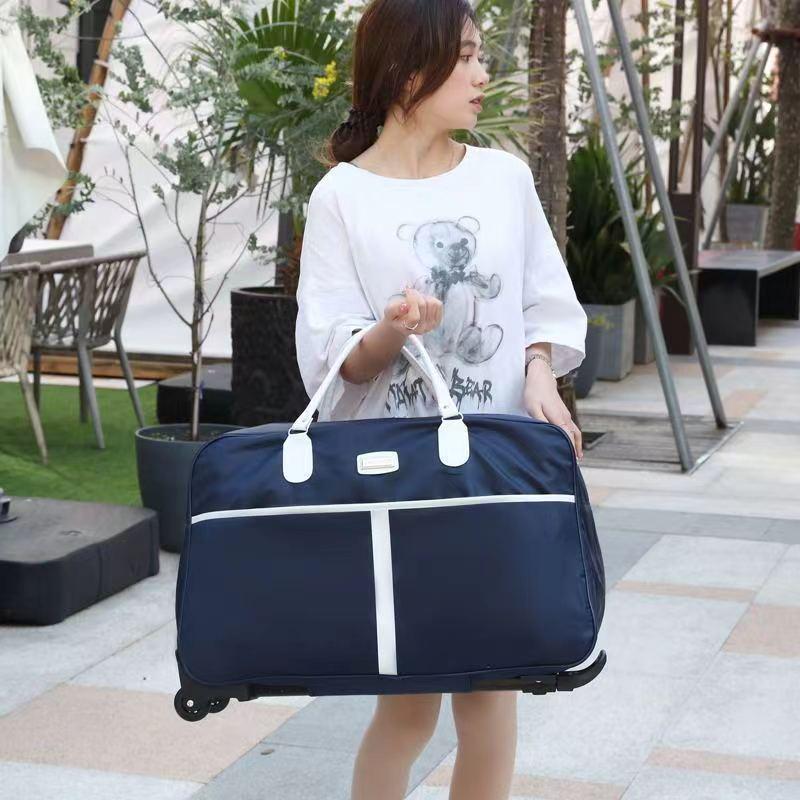 Women's Large Capacity Lightweight Trolley Travel Handbag