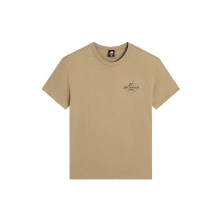 New Balance Casual Logo T-Shirt Asia Sizing  Brown  Men s AMT22396-INC L