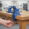 Tools Cast Steel Portable Small Vice Heavy-Duty Non-Slip Jaw Table Clamp Compact Heavy-Duty Work Vise Metalworking