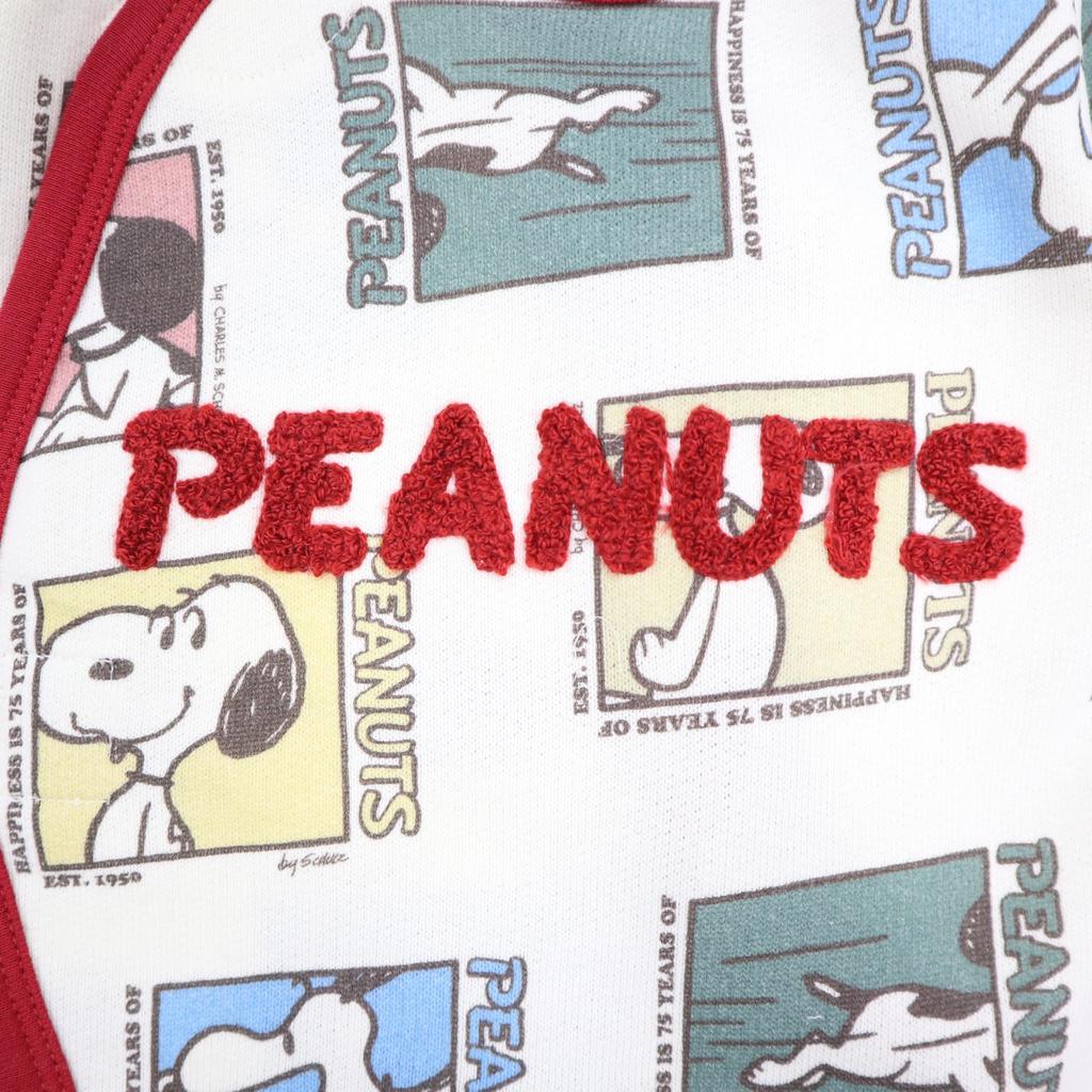 Snoopy 75th Anniversary Art Preall Front Opening Dress Coverall Baby Clothes 215151614 Off White [TAKIHYO] 70-80