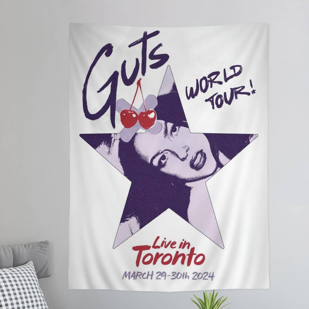 Singer OOlivia RRodrigo DIY Wall Tapestry Hanging Tarot Hippie Wall Rugs Dorm INS Home Decor