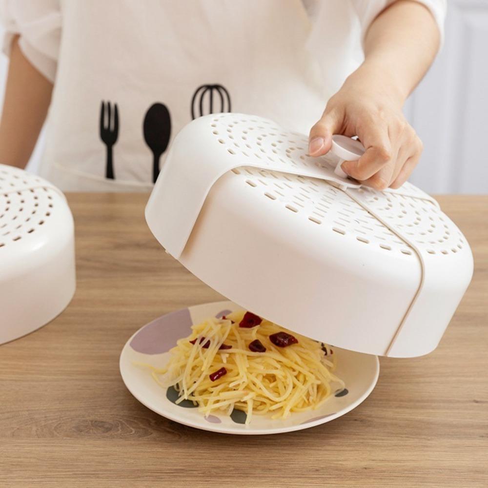 

Hollowed Out Food Cover Plastic Dust Cover Multifunctional Mesh Cage Kitchen Accessories