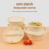 Eco-Friendly Corn Starch Disposable Takeaway Bowls with Lids