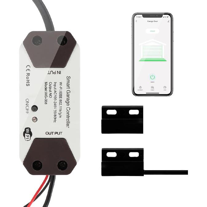 Smart Garage Door Opener Remote, Tuya Smart Life APP Control, Voice APP Remote Control for Google Assistant Intelligent Garage Door Switch(#3)