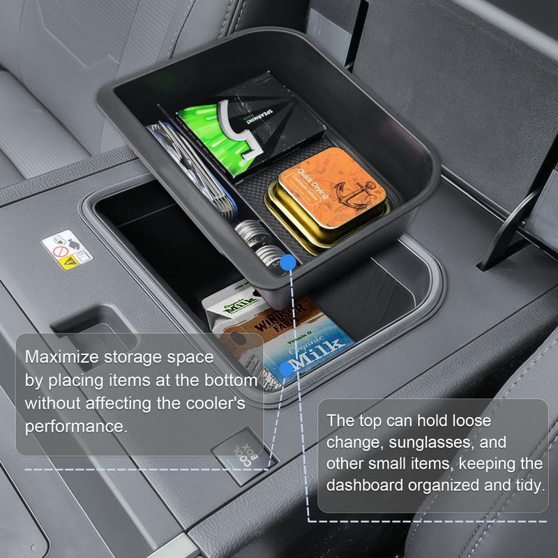 Center Console Organizer Cool Box For Toyota Land Cruiser Prado 250/Lexus GX550 2025 2024 Armrest Box Tray Interior Accessories