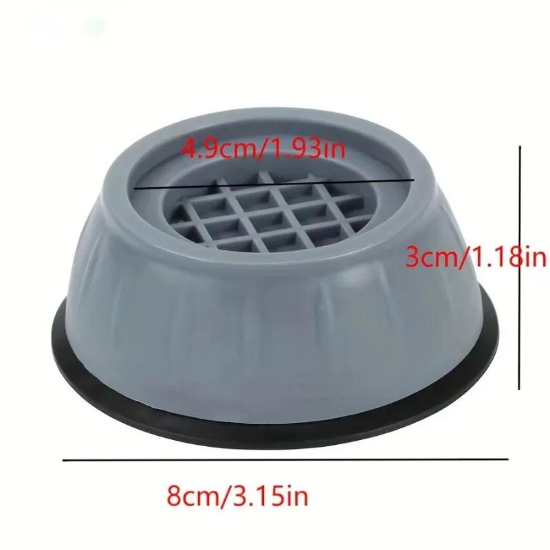 Anti Vibration Pads Waterproof Legs Anti Slip Silent Skid Raiser Mat Washing Machine Support Dampers Stand Furniture
