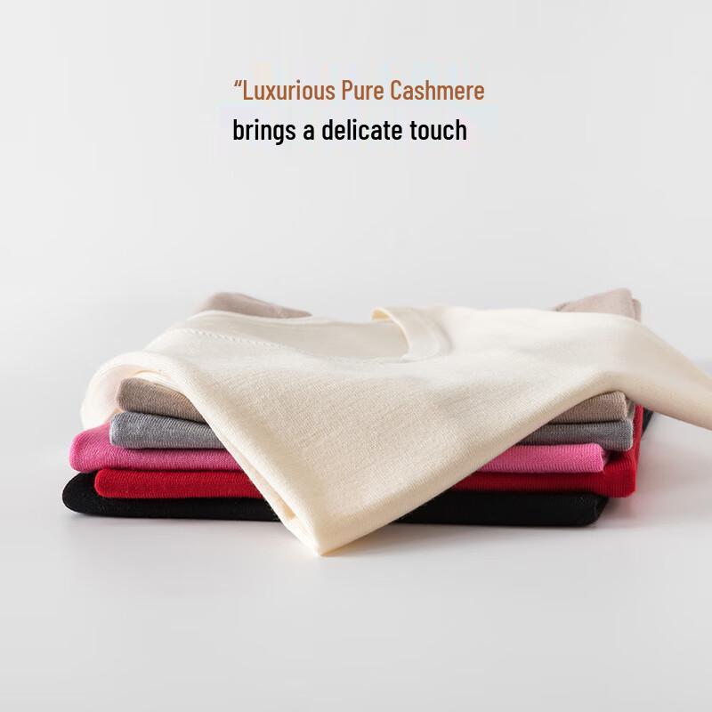 Hengyuanxiang Women's Pure Cashmere V-Neck Vest