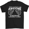 26 Awesome Stepdad Funny Fathers Day Step Dad Mens T-Shirt 100% Cotton Unisex T-Shirt