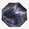 Custom Name Wednesday Theme Automatic Umbrella, Lightweight & Portable, 8 Rib, Perfect for Outdoor Travel, Birthdays, Christmas, Gifts.
