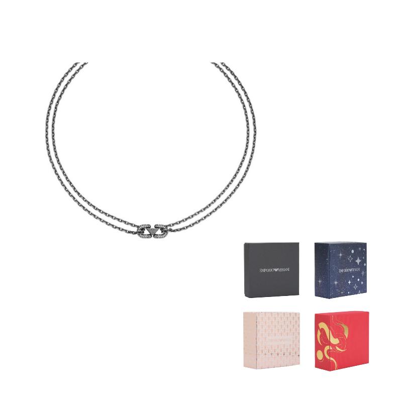 Emporio Armani Year Of The Horse Couple Necklace Men necklace Gunmetal EGS3292001
