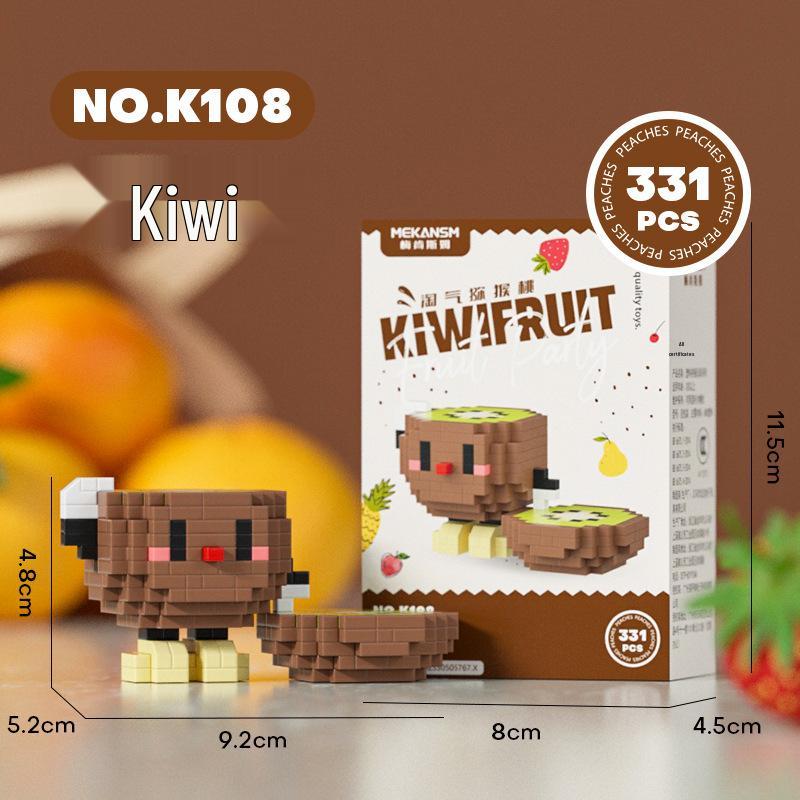 Meikensim Micro-Particle Interlocking Building Blocks - Summer Fruit Party Series (K98-109)