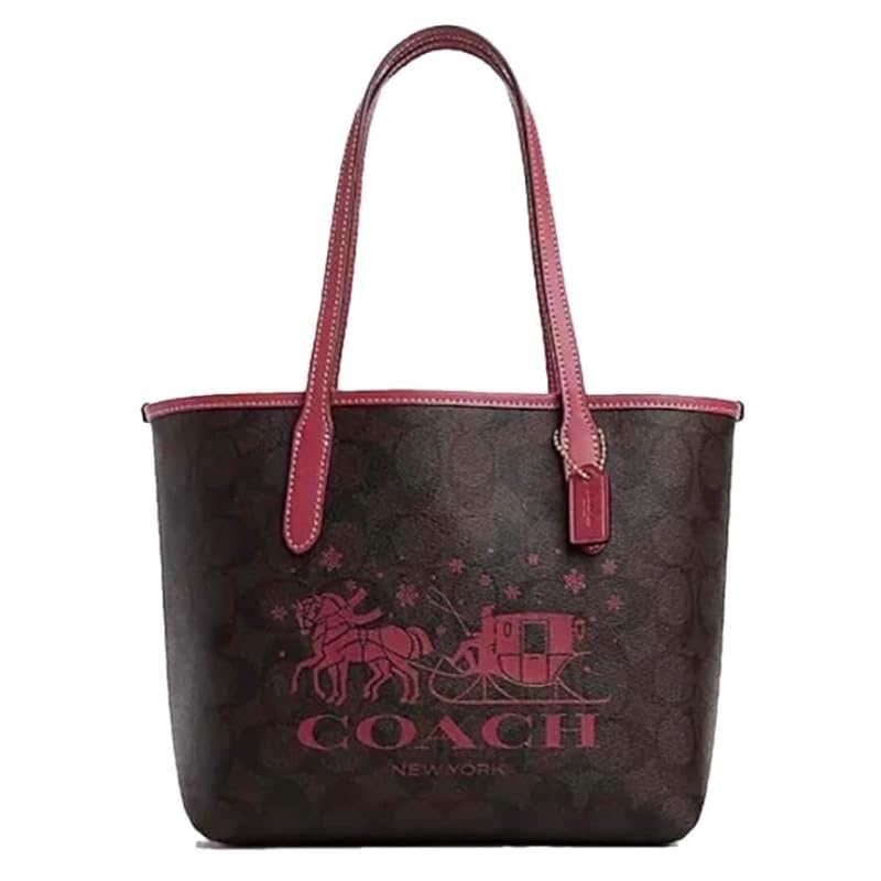 

[coach] COACH Bag (tote bag) CM183 shoulder bag For commuting signature coated campus leather Logo bag [outlet item] [brand] (Brown/Ruge) [product]