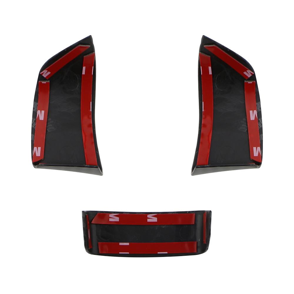 ABS Kolfiber Bil Ratt Dekorativ Patch för VW Golf 5 MK5 Passat B6 Jetta Tiguan 2007-2011