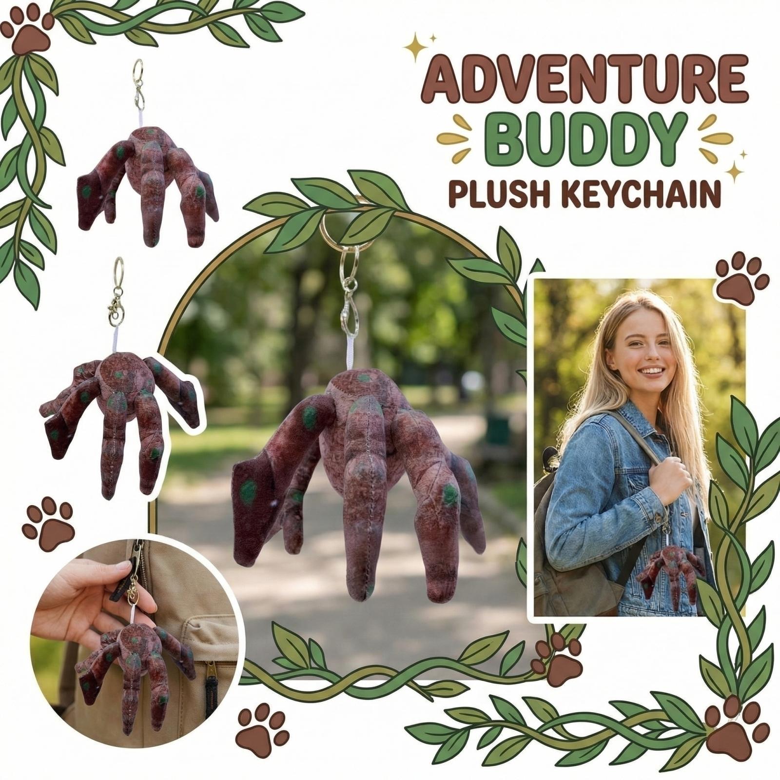 

Tree Branch Plush Keychain, Unique Creature Bag Charm For Backpack Accessory One Size