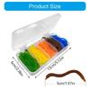 100Pcs Soft Fishing Lures Earthworms Baits Replacement Smell Worms Lures Artificial Baits Fishing Tackle Accessories